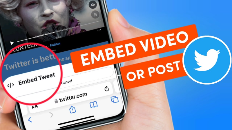 How to embed a video into a Tweet