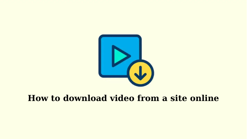 How to download video from a site online without using software